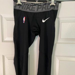Mens Nike NBA Pro Basketball Player Issued Tights Dri-fit Black